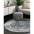thumbnail image 3 of Traditional Jeopok Collection Area Rug Blue - 3'3" Round, 3 of 5