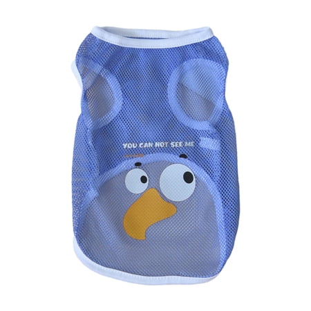 YIFAEUX Pet Vest Top Stylish Comfortable Summer Cool Mesh Dog Vest Breathable Cartoon Print T-Shirt for Cat Dog