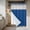Blue, variant on Pure White No Hook Shower Curtain Waterproof, Bathroom Curtains with Snap in Liners and See Through Top Window, Simple Solid Color Hotel Style Bathtub Curtains Shower 72"Wx84"L