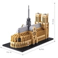 thumbnail image 7 of MACTANO Architecture Micro Mini Building Block Set Notre Dame De Paris Building Kit Gift Multi Color, 7 of 7