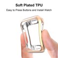 thumbnail image 3 of TECH CIRCLE cover for Apple Watch Series 3 2 1 Case  38mm, Ultra Thin Soft TPU Plated Shiny Cover iwatch All Around Anti-Fall Bumper Anti-Scratch Protective Case [No Front Screen Protector],Rosegold, 3 of 7