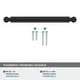 thumbnail image 4 of Amerock Balata 6-5/16 inch (160mm) Center-to-Center Matte Black Cabinet Pull, 4 of 6