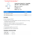 thumbnail image 2 of Timing Cover Gasket Set - Compatible with 1977 - 1981 Pontiac Catalina 1978 1979 1980, 2 of 2