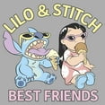 thumbnail image 2 of Boy's Lilo & Stitch Best Friends Graphic Tee Athletic Heather Medium, 2 of 5