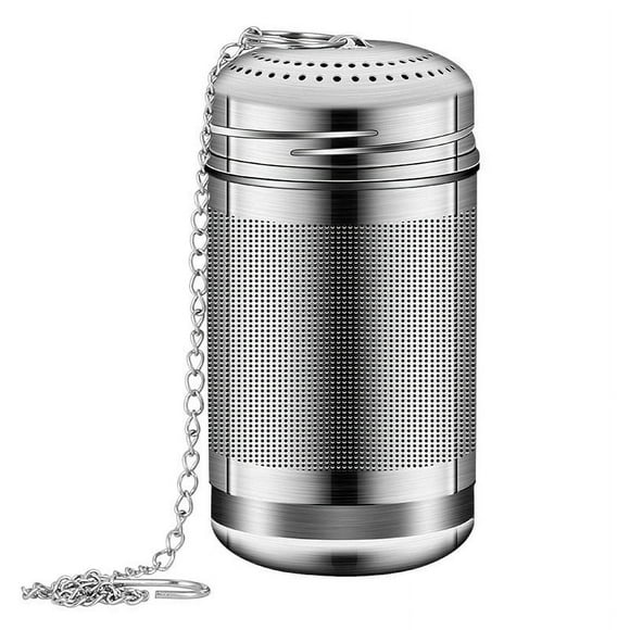 Stainless Steel Tea Infuser | 304 Thickened Filter Canister | Removable Basket | Fine Mesh Filtration | Extended Chain Hook | Teapot Kettle Soup Compatible | Swivel Lock | 1-Piece