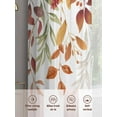 thumbnail image 6 of Fall Leaf Autumn Flowers Orange Botanical Thanksgiving Farm Sheer Curtains 84 inches Long, Light Filtering Sheer Window Curtains Rod Pocket Voile Drapes for Bedroom Living Room, 2 Panels 52"W x 84"L, 6 of 7