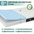 thumbnail image 6 of 8/10/12 inch Full Size Mattress Gel Memory Foam Mattress for Cooling Sleep & Pressure Relief, Medium Firm Comfort Supportive Pad Mattresses for Motion Isolation, Bed in a Box, CertiPUR-US Certified, 6 of 7