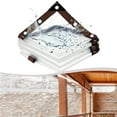 thumbnail image 3 of 1Pc Waterproof Clear Tarps With Grommets Patio Tarps For Covering Greenhouse - 1x1 meter, 3 of 7