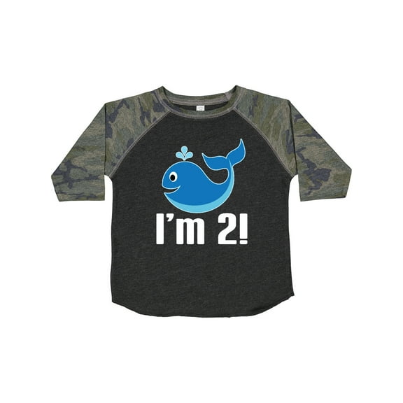 Inktastic 2nd Birthday Whale 2 Year Old Boy Boys Toddler T-Shirt