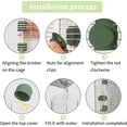 thumbnail image 7 of 7.4 Fl Oz Plastic Parrot Water Feeder with Spring Valve,Clear Bird Water Dispenser,Automatic Cage Water Drinker,for Parakeets Cockatiels Lovebirds & Finches 1 Pack,Green,By Scheam, 7 of 7