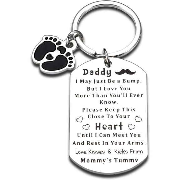 Dad-to-be Gifts Father's Day Gifts for New Dads Dad-to-be Gifts Baby Gifts for Dads Keychains Pregnancy Announcement Gifts Gifts for Husbands Baby Reveal Gifts First Father's Day Gifts