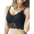 thumbnail image 4 of SAYFUT 3 Pieces Women's Floral Lace Tube Top Bandeau Halter Bras Seamless Stretchy Chest Wrap, 4 of 7