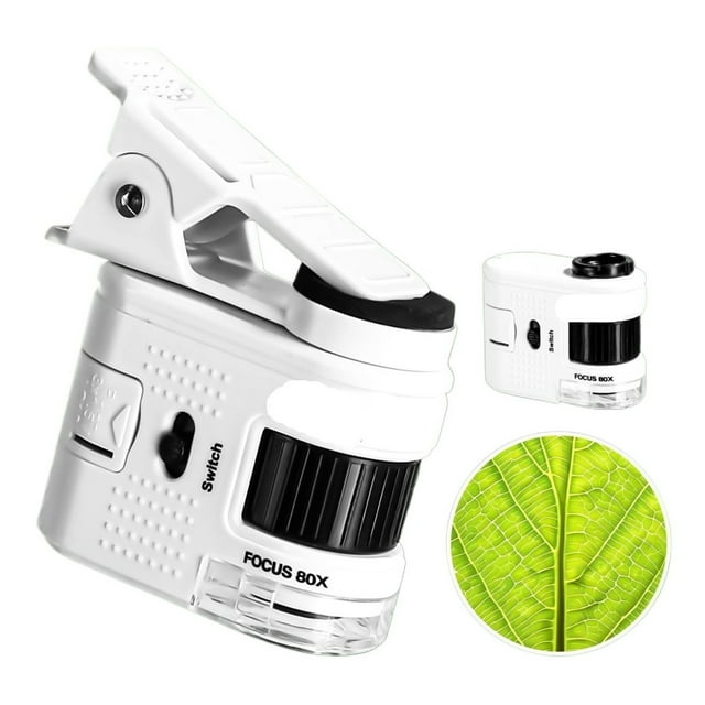 Microscope Toy - Optical Portable Magnifier, HD Bacteria-Viewing for Kids, Middle & Elementary ,Widely Used
