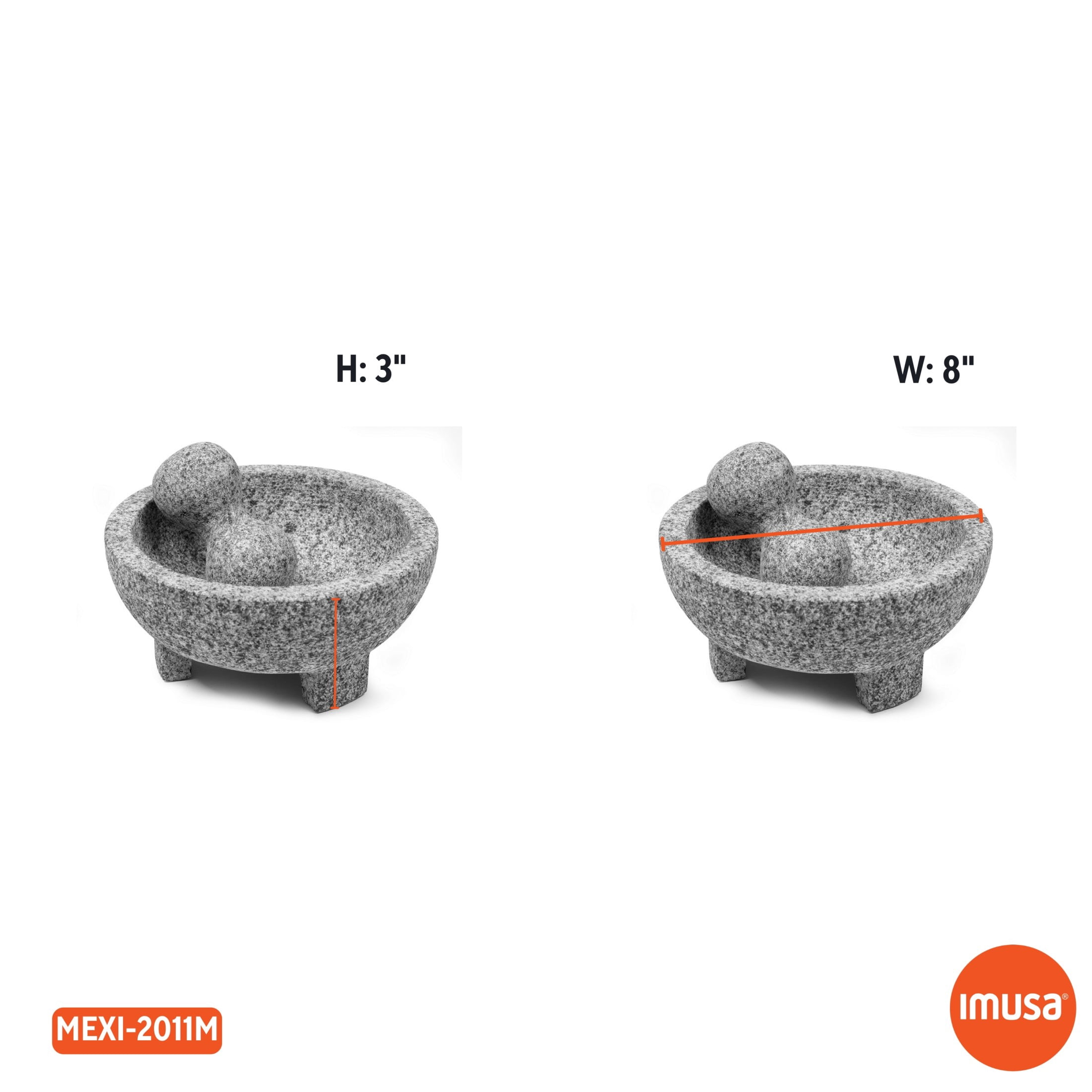 IMUSA  8in Granite Molcajete