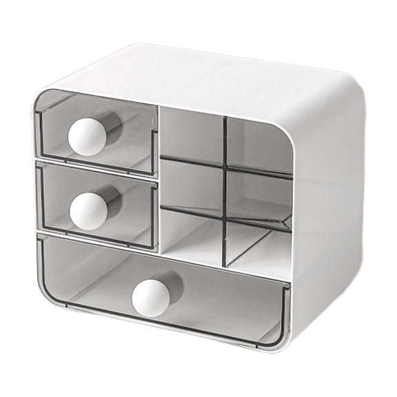 Desktop Storage Organizer with Drawers for Vanity, Workspace, Living Area, Multi Purpose Home Office Supply Organization Solution