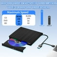 thumbnail image 6 of External DVD Drive with USB 3.0 and Type C for Laptops and Tablets with High Speed and Portable Design, 6 of 8