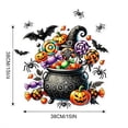 thumbnail image 3 of Orangide Halloween Window Clings, Scarecrow Pumpkin Decals Removable for Glass Door Wall Home Party Decorations, 3 of 6