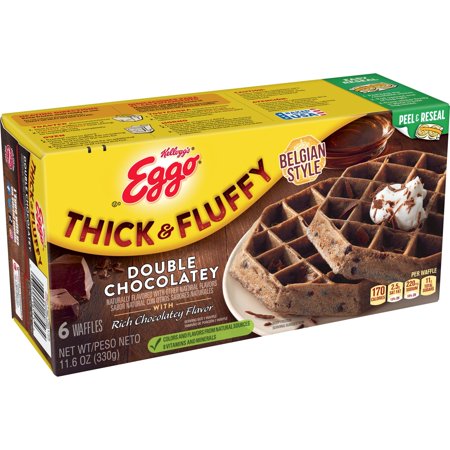 Eggo Frozen Waffles, Double Chocolatey, 11.6 oz, Frozen