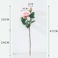 thumbnail image 6 of Walbest Artificial Silk Rose Flowers Bouquets, Faux Roses Bouquet Fake Flowers 2 Heads Hydrating Curled Rose Flower Arrangement for Wedding Party Home Office Restaurant Decoration (1Pc), 6 of 7