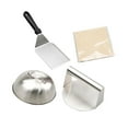 thumbnail image 4 of Kit de hamburguesa Paper Hamburger Hamburguesa Patty Maker Sturdy sturdy acero inoxidable Cheese Delting Dome Burger Smasher para comas de barbacoa, 4 of 8