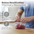 thumbnail image 4 of Berry Bloom Bolsas Reutilizables Para Snacks, 300 Pzs, 16.5x8.2cm, Bolsas Herméticas, Doble Cierre Clic, Sin BPA, Para Galletas, Frutas, Frutos Secos, Dulces, Verduras Lunch, Oficina o Viajes, 4 of 11