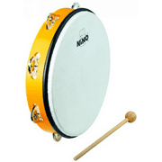 NINO ABS 10" Tambourine 1 Row Jingles w/ Beater Y