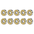 thumbnail image 1 of 10 Pcs 608rs Roulements à Billes ABEC-9 pour Trottinette, Rainures Profondes Miniatures (Jaune), 1 of 5