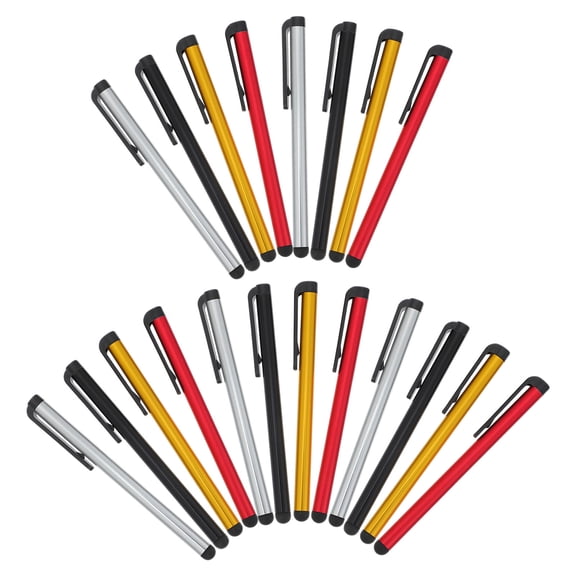 AURARMLET 20Pcs High Sensitivity Stylus Pen Set for Tablets Phones with Assorted Colors and Soft Tips