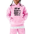 thumbnail image 1 of MEZZALL Chandail en Molleton Décontracté Football à Capuche Vintage Printemps Sports Rétro Enfants Garçons Filles Pull Rugby Coupe Décontractée pour Tout-Petits, Rose, 4-5 Ans, 1 of 3