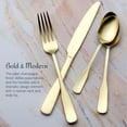 thumbnail image 5 of Mikasa Satin Champagne Landyn 16-Piece Flatware Set, Service for 4, 5 of 6