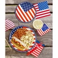 thumbnail image 2 of KUKIDSVO 24 Sets 6.5in Plates, 4th of July Disposable Tableware, Patriotic Party Supplies for Independence Day Picnic Dinner(C), 2 of 7