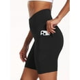 thumbnail image 3 of NELEUS Womens 8" High Waist Spandex Shorts Yoga Workout Biker Athletic Shorts with Pockets,Black,US Size XL, 3 of 9