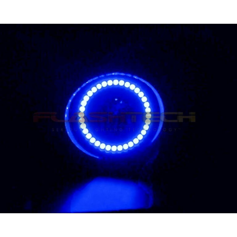 Flashtech Blue Waterproof LED Fog Light Halo kit for 2005-2010 Dodge  Charger Fog Lights
