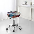 thumbnail image 6 of KLL Oil Painting Sunflower Puppy Round Bar Chair Cushion Cover 14 inch ,Bar Stool Protector with Elastic, Soft Washable, 6 of 6