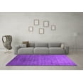 thumbnail image 3 of Ahgly Company Indoor Round Oriental Purple Industrial Area Rugs, 6' Round, 3 of 4
