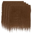 thumbnail image 1 of Unique Bargains 4 Pcs 10 x 10 Inch Plush Faux Fur Fabric Square Fluffy Faux Fur Patches Cuts, Brown, 1 of 6