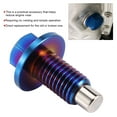 thumbnail image 3 of Oil Drain Plugs Aluminum Alloy Engine Oil Pan Sump Return Drain Plug Bung Fitting Adapter, 3 of 8