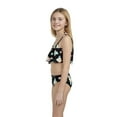 thumbnail image 3 of Girls 7-16 Hurley Flounce UPF 50+ Bikini Top And Bottoms Swimsuit Set Color: Pale Ivory Size: 16, 3 of 5