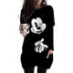 thumbnail image 2 of Camiseta de mujer nueva de primavera y otoño tallas S-3XL grande color sólido manga larga suelta Disney Mickey Mouse Casual Harajuku cintura T-sh, 2 of 5