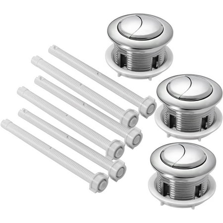 

Toilet Tank Button 3 Pcs Push Buttons Replacement Repairing Water Sanitary Ware Abs