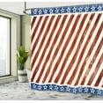 thumbnail image 5 of Ambesonne 4th of July Shower Curtain, Old Glory Stripes, 69"Wx70"L, Beige Navy Blue Ruby, 5 of 5