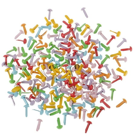 

200x Colorful Split Pins s Paper Fastener for Decor 4.5x8mm