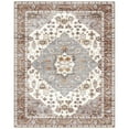 thumbnail image 5 of Nefoso 8ft x 10ft Vintage Area Rugs, Washable Area Rugs for Living Room Bedroom Kitchen Home Decor, Non-Slip Carpet, Brown & Beige, 5 of 5