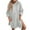 Gray, variant on Oversized Sweatshirt for Women Casual Split Hem Hoodie Dress Long Sleeve Fall Pullover Dresses with Kangaroo Pocket