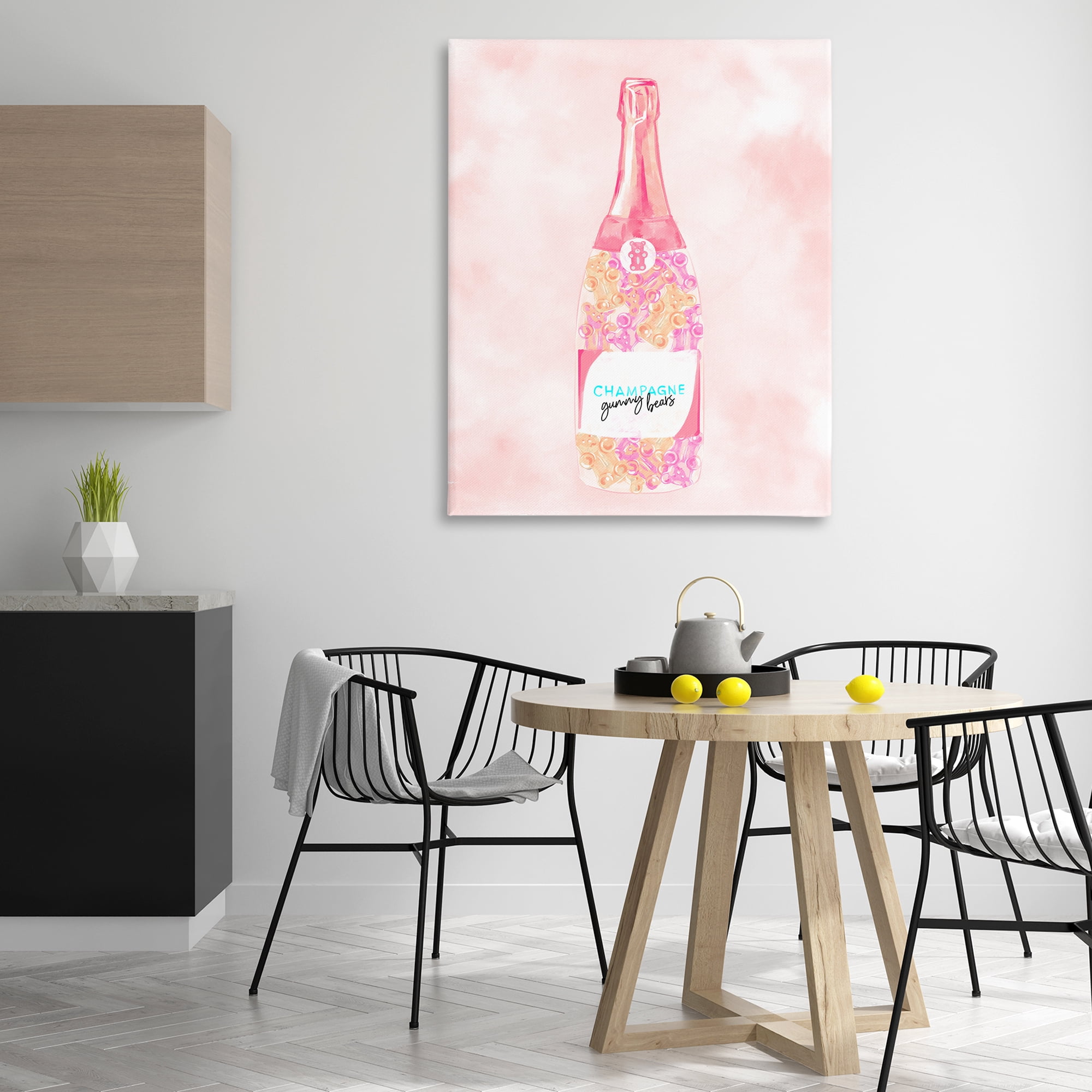 Stupell Industries Candy Filled Champagne Food & Beverage Painting Gallery Wrapped Canvas Art Print Wall Art, 36 x 48