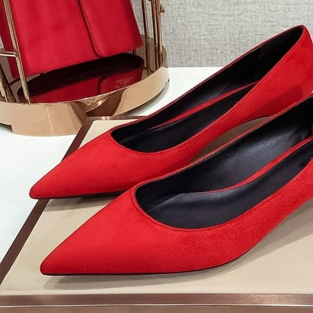 

YCNYCHCHY New Office Work Women Genuine Kid Suede Leather High Heels Classic Design Fashion Pumps Concise Sexy Female Spring Shoes