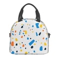 thumbnail image 3 of ZNDUO Reusable Lunch Box, Adjustable Shoulder Strap Abstract Colorful Terrazzo Pattern Lunch Bag, 3 of 8
