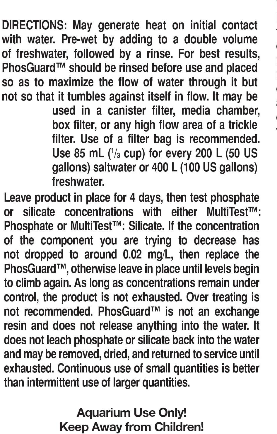 Seachem PhosGuard Phosphate/Silicate Control [Aquarium, Water Conditioners] 34 oz