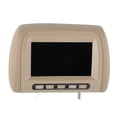 thumbnail image 3 of Headrest 2pcs Universal 7 in HD Car Headrest LCD Video Player  Control MP5 Display Brown, 3 of 7