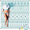 thumbnail image 1 of Alfombra de playa Blanket HIHOHO, impermeable y resistente a la arena, 201 x 211 cm, 1 of 5
